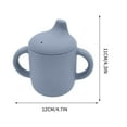 thumbnail image 1 of Yaoyar Silicone Baby Training Cup Infant Silicone Learning Drink Cup,Shatterproof Toddler Sippy Cups with Straw,Open Cup for Baby, 1 of 5