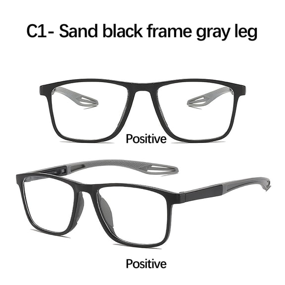 Yaoyar Sport Progressive Multifocal Reading Glasses Clear on Top Readers on Bottom Multi Focus High-definition Presbyopia Glasses +200°