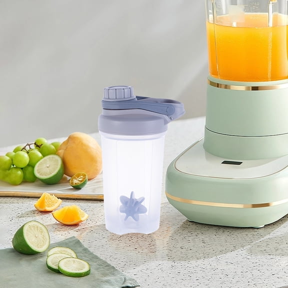 Yaoyar A Stylish Mechanic Design 500 ML Shaker Cup w. Twist Cap Lockable,Large Moden Loop,Anti-Drop,BPA Free,Leak Proof,A Small Plastic Microwaveable Blender for Protein Shakes