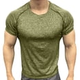 thumbnail image 1 of Yaoyar Summer Men's Athletic Short Sleeve Crew Neck Compression Top, Breathable Running Training Tee, High Elastic Tights Short Sleeve Crew Neck shirt, Sport Activewear, 1 of 5