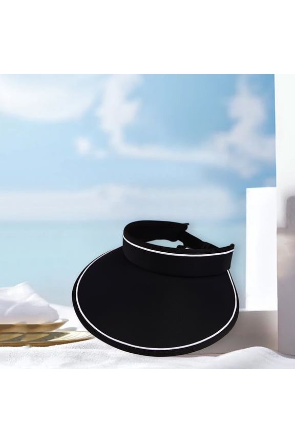 Summer Sun Hat Ice Silk UV Protection Wide Brim Sun Visor Hats Adjustable Sunscreen Comfortable Helmet Sun Visor Cap