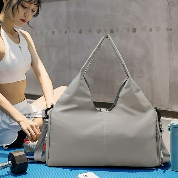 Yaoyar Travel Yoga Gym Bag for Women, Carrying Workout Gear, Makeup, and Accessories, Shoe Compartment and Wet Dry Storage Pockets