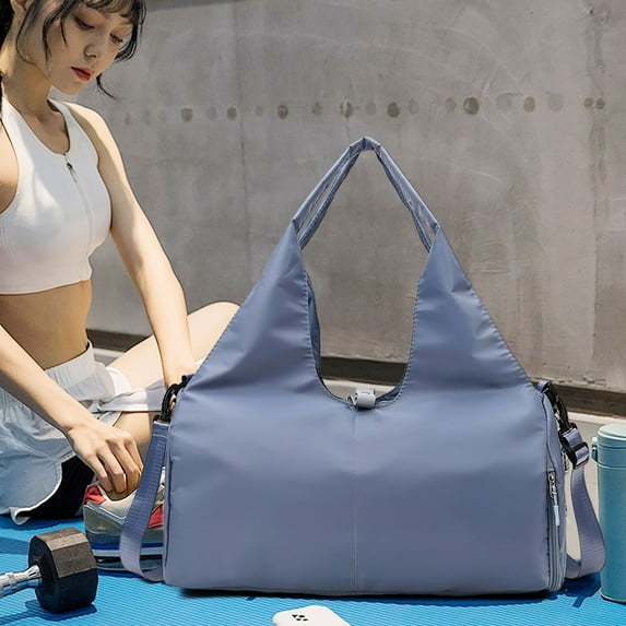 Yaoyar Travel Yoga Gym Bag for Women, Carrying Workout Gear, Makeup, and Accessories, Shoe Compartment and Wet Dry Storage Pockets