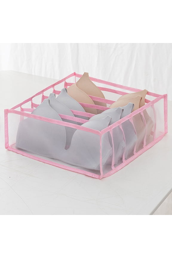 Underwear Organizer, Foldable Bra Underwear Organizer Drawer Divider Storage Organizer for Underwear, Socks, Ties, Bras, Women Underwear Storage Compartment Box