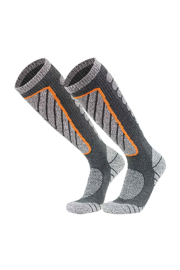 Wool Ski Socks, Cold Weather Socks for Snowboarding, Snow, Winter, Thermal Knee-high Warm Socks, Hunting