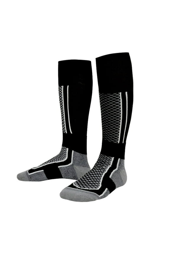 Wool Ski Socks for Snowboarding, Full Cushioned Winter Thermal Knee-high Warm Socks for Men and Women