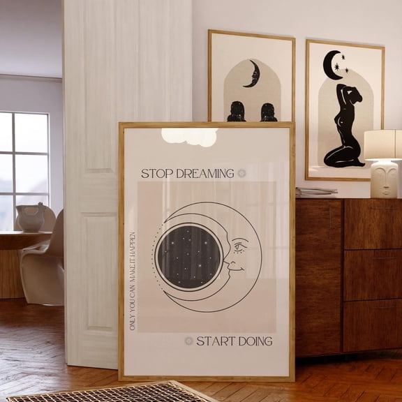 Yap Hq Retro Typography Home Office Poster, Unframed Size 8x12