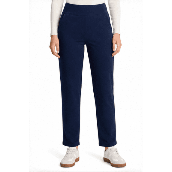 Yappo Women's Fleece Lined Winter Pants, High Waisted Stretch Pull-On Slim Straight Leg Pants with 4 Pockets