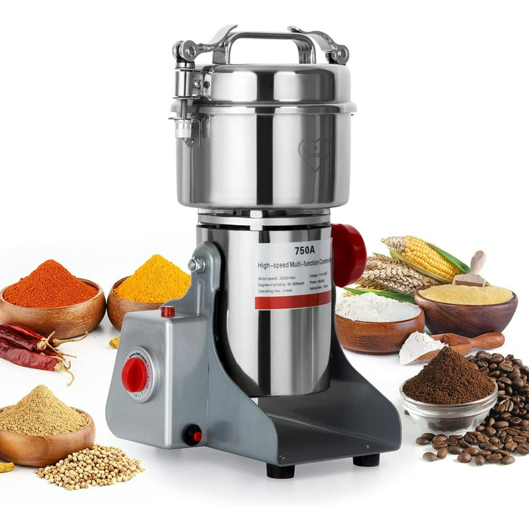 220V 4500g Commercial Grain Mill Grinder Beans Spices Herb Nuts Grinding  Machine