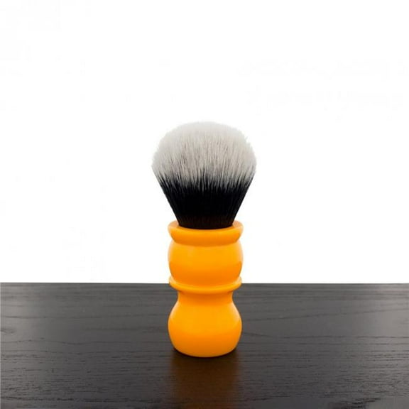 Yaqi R1710 Butterscotch Orange Tuxedo Synthetic Shaving Brush
