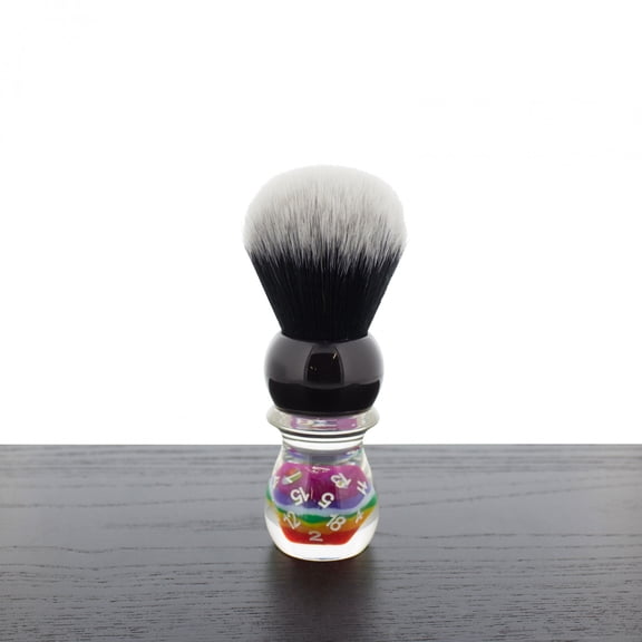 Yaqi R2002-S Tuxedo Shaving Brush, Lucky Dice