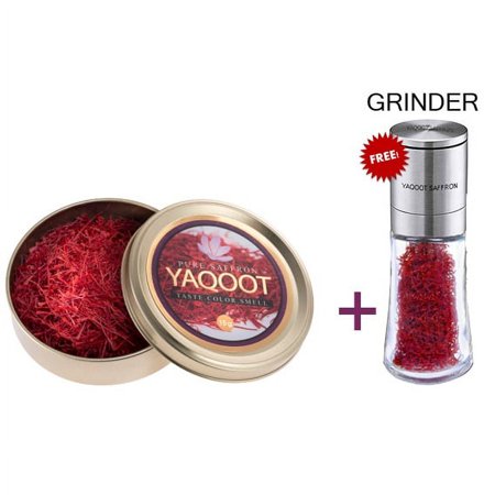 Yaqoot Saffron Threads Organic Red Saffron - Spice Grinder Tea Milk Cooking Spice Super Nigent Filament 0.529 oz