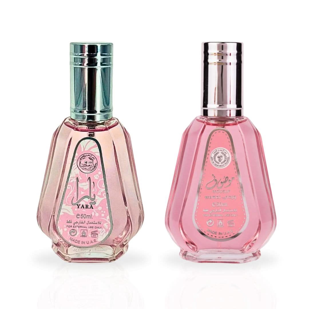 Yara For Women & Mousuf Wardi EDP 50ML (1.7 OZ) By Ard Al Zaafaran | Own the moment with these scents. (Eternal Bundle)