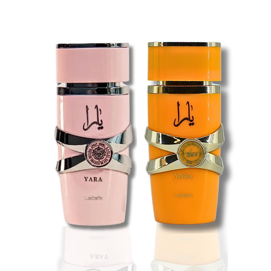 Yara Lattafa Perfume Lattafa For Women 2 Piece Eau De Parfum Gift Set (Yara + Yara Tous) 3.4 Ounce/100 Ml Each