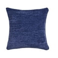 thumbnail image 1 of LR Home Yakar Chenille Poly Filled Pillow in Blue, 20" x 20", 1 of 9
