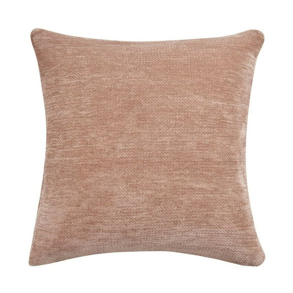 LR Home Yakar Chenille Poly Filled Pillow in Beige, 24" x 24"