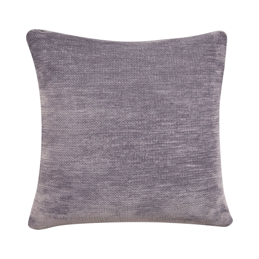 LR Home Yakar Chenille Poly Filled Pillow in Gray, 24" x 24"