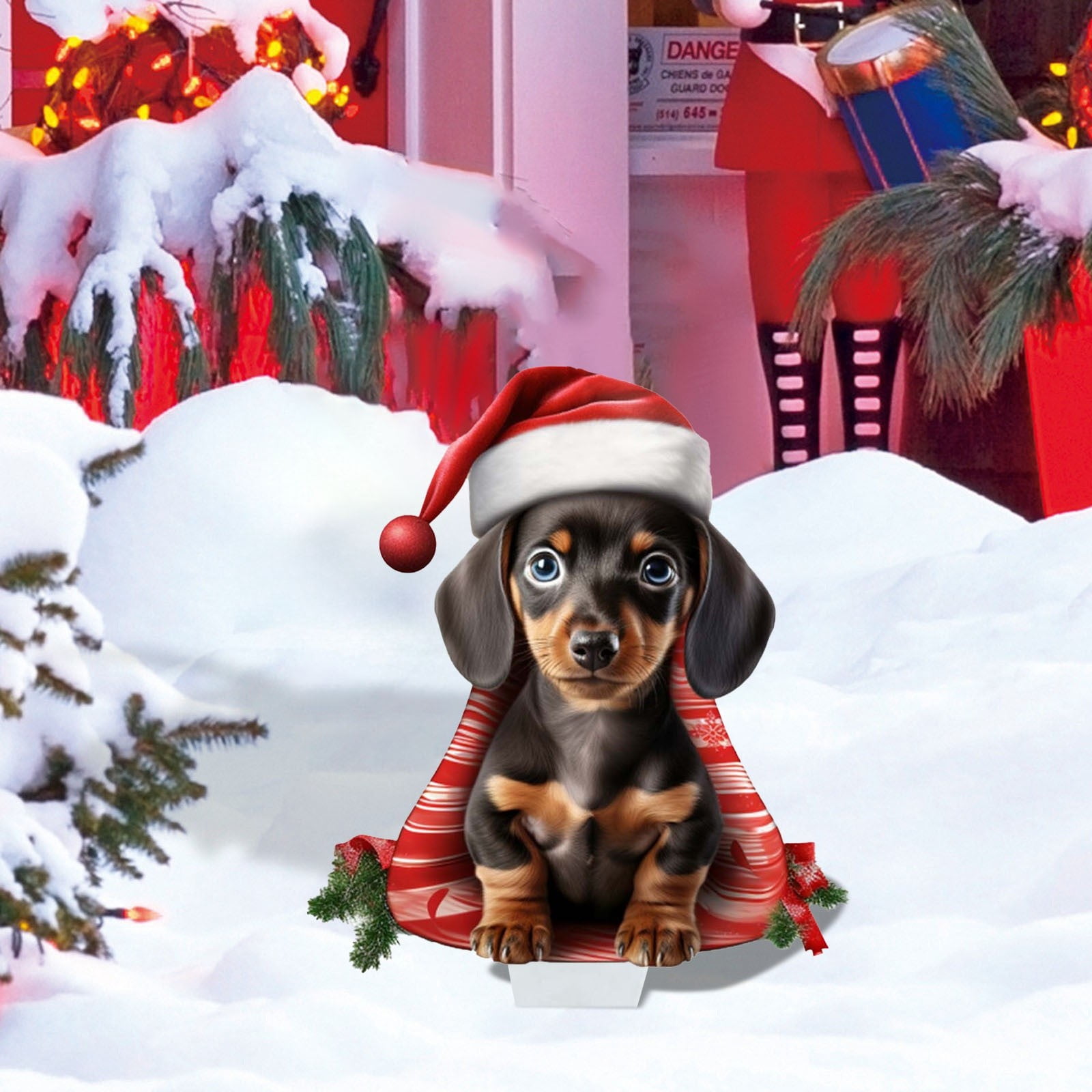 Yard Address Signs Fence for Chain Link Rain Gauge Outdoor Large Glass