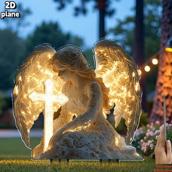 Yard Art Pot Decorations for Plants, Yard Stakes Outdoor Easter Decorations, Summer Garden Decor Outdoor Ornaments, 2D Flat Ornament(1PC)