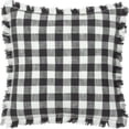 thumbnail image 1 of Yard Barton Fringed Checked Throw Pillow Cover, 1 of 4