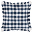thumbnail image 1 of Yard Barton Fringed Checked Throw Pillow Cover, 1 of 2
