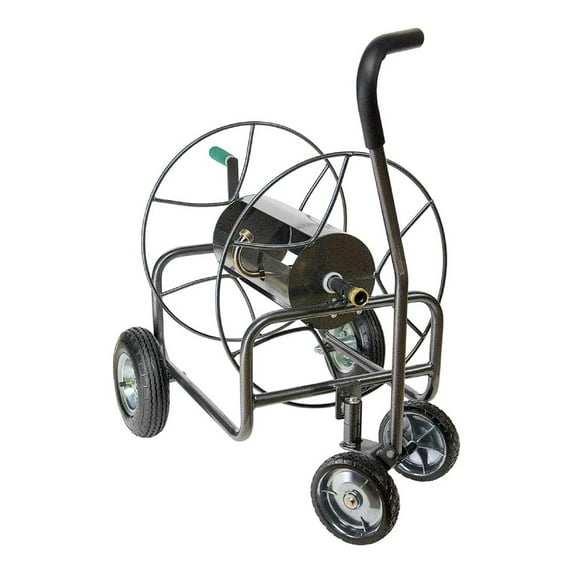 Yard Butler 4 Wheel Heavy Duty Steel Hose Truck Holds 400 Feet of Hose