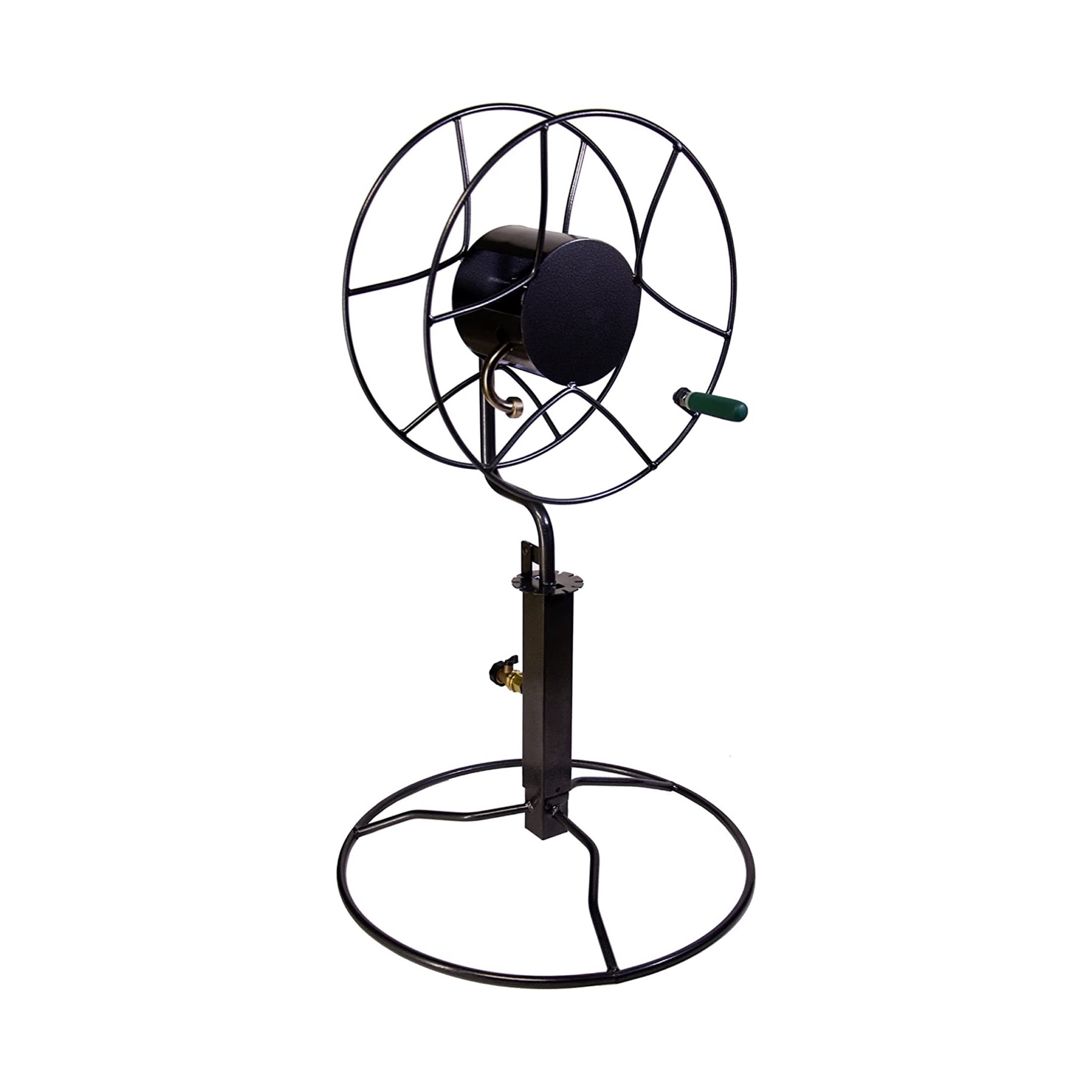 Yard Butler Free Standing Swivel Hose Reel - Water Hose Caddy For Yard or Garden - Outdoor Garden Hose Accessories, Water Hose Reel Rotate 360 Degree, Freestanding Metal Outdoor Water Pipe Stand