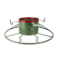 thumbnail image 1 of Yard Butler Santa's Helper Christmas Tree Stand - For Trees from 6 to 11 Feet Tall - Tree Stand's for Live Trees, Heavy Duty Stand with Included Metal Skirt - Green/Red, 1 of 5