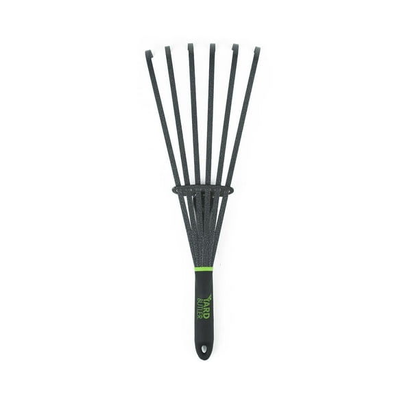 Yard Butler Terra Rake All Steel 18 Floating Tine Leaf and Debris Clearing Hand Garden Spring Rake WHR-6