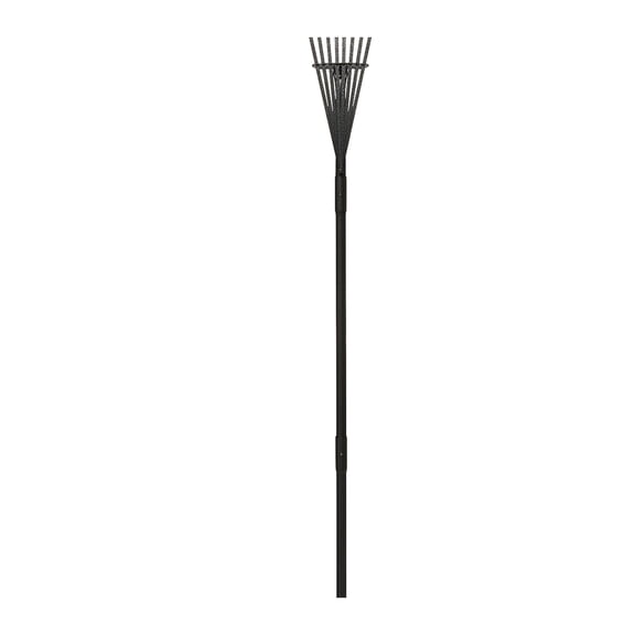 Yard Butler World’s Greatest Rake 8” Wide Shrub Rake, ILT-8 - High Quality Garden Rake for Lawncare - Convenient Garden Cleaning Accessory - Lightweight Wooden Handle - Steel Tines - Easy to Maneuver