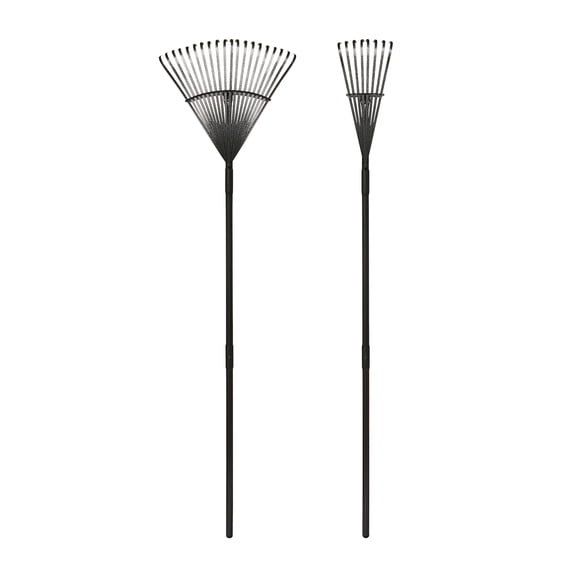 Yard Butler World’s Greatest Rake Set, ILT-208 - High Quality Garden Rake for Lawncare - Convenient Garden Cleaning Accessory - Lightweight Wooden Handle - Steel Tines - Easy to Maneuver