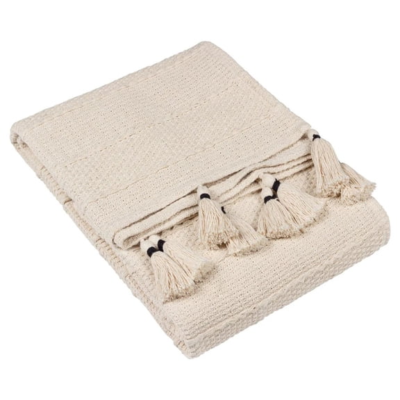 Yard Caliche Woven Tassel Throw