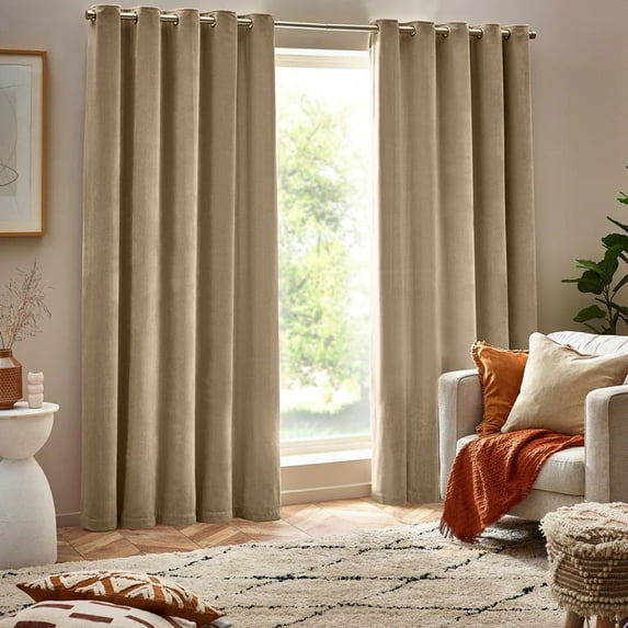 Yard Chenille Velvet Eyelet Curtains