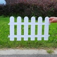 thumbnail image 1 of Garden Fence Small Fence Mini Fence for Yard Decoration, White Picket Border, 1 Fence Panel with 2 Ground Stakes, for Flower Bed and Lawn Edging, 1 of 6
