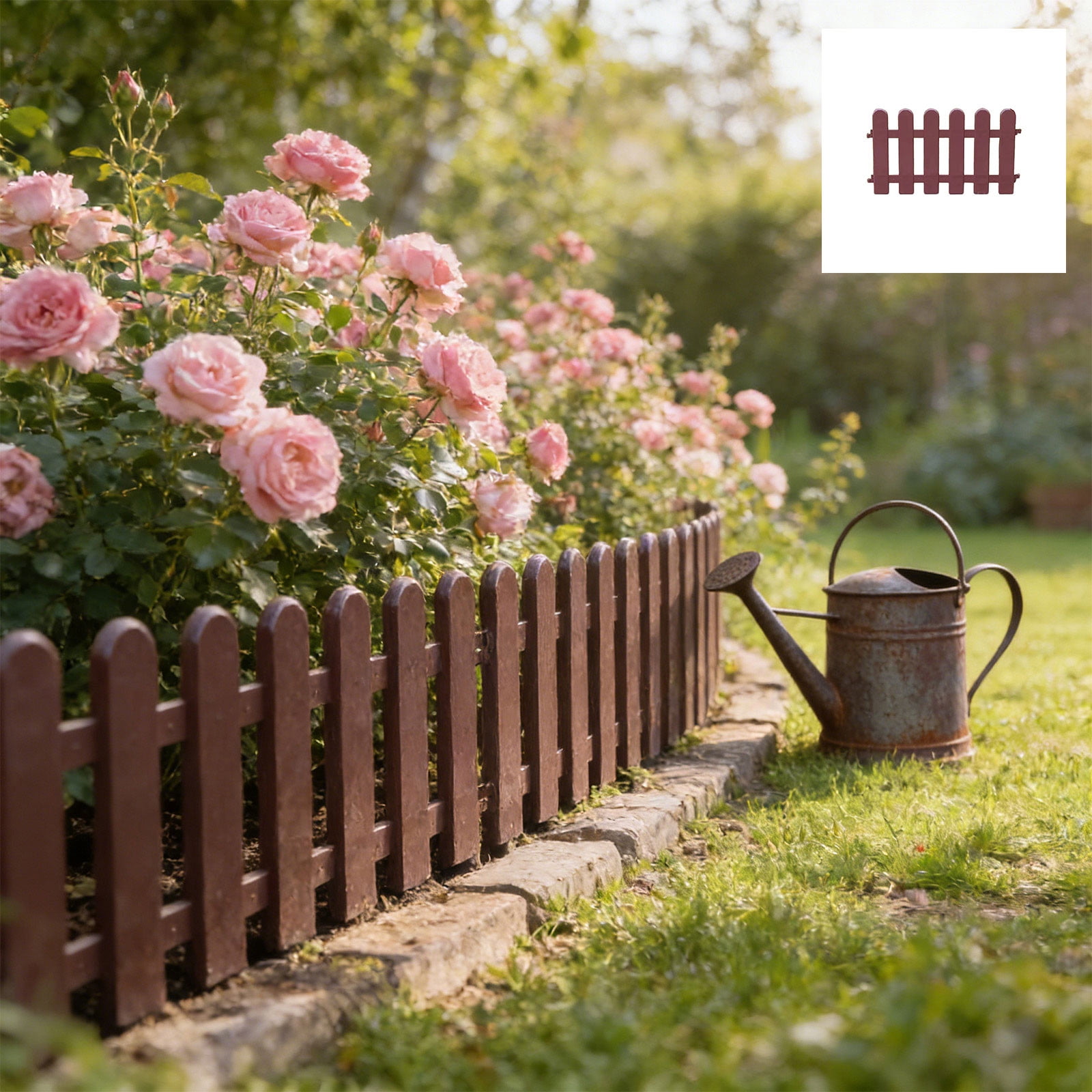 Yard Fence Small Garden Fence Plastic Mini Fence Flower Bed Edging ...