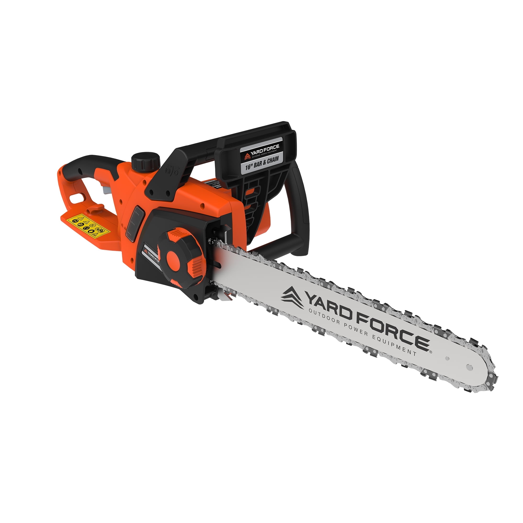 Yard Force 16 in Chain Saw 15 Amp High-Performance Electric, Metal Bucking Spike with Auto Chain Tensioner plus Bonus PPE Kit, 10.6 lbs.