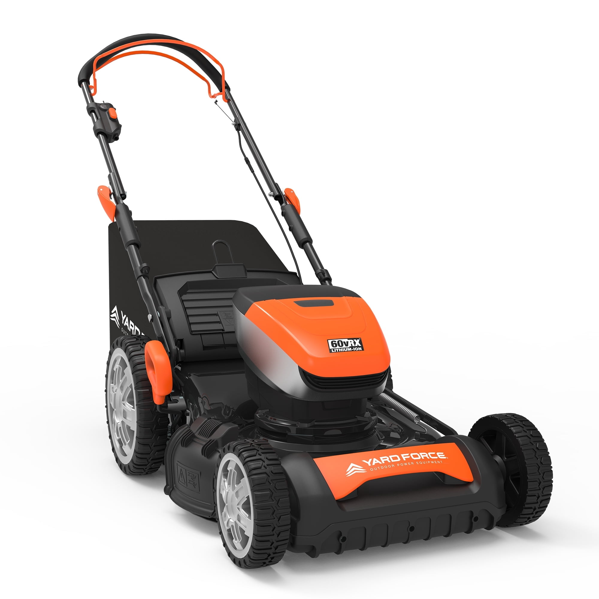 Yard Force 60v Lithium-Ion 21 Self-Propelled 3-in-1 Lawn Mower | YF60VRX21-SP-2Battery| with Brushless Motor, 2x 60v/4.0 Ah Batteries, Charger, and 5-Year Warra