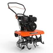 Yard Force Front Tine Tiller Cultivator with Briggs & Stratton 208cc 4-Cycle OHV Engine, Adjustable tilling width