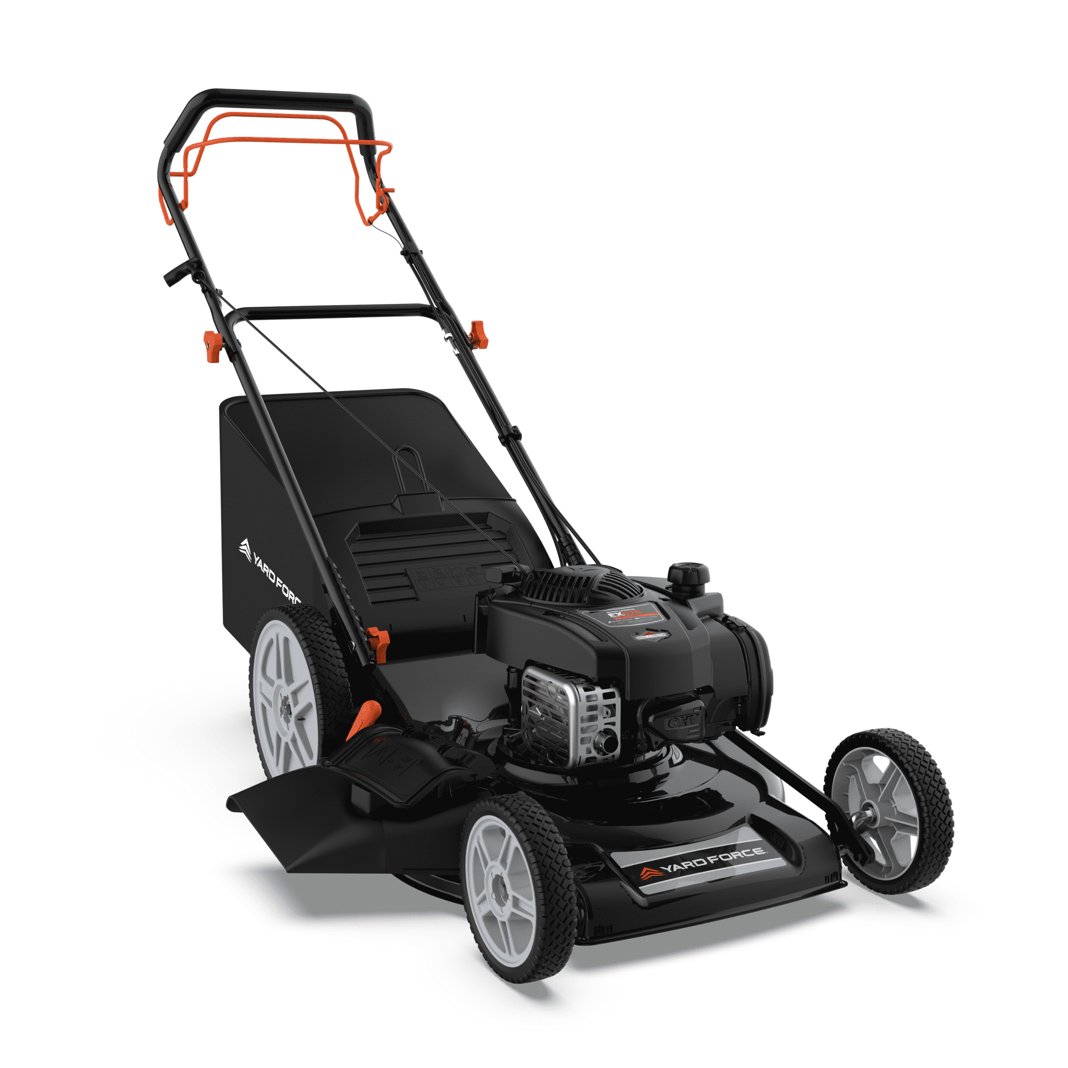 Yard Force YF22-3N1SP Self-Propelled Lawn Mower - 150cc Briggs & Stratton Engine, 22 Steel Deck, 3-in-1 Cutting System, Single-Lever Height Adjustment, Compact Fold Handle, 2-Year Warranty