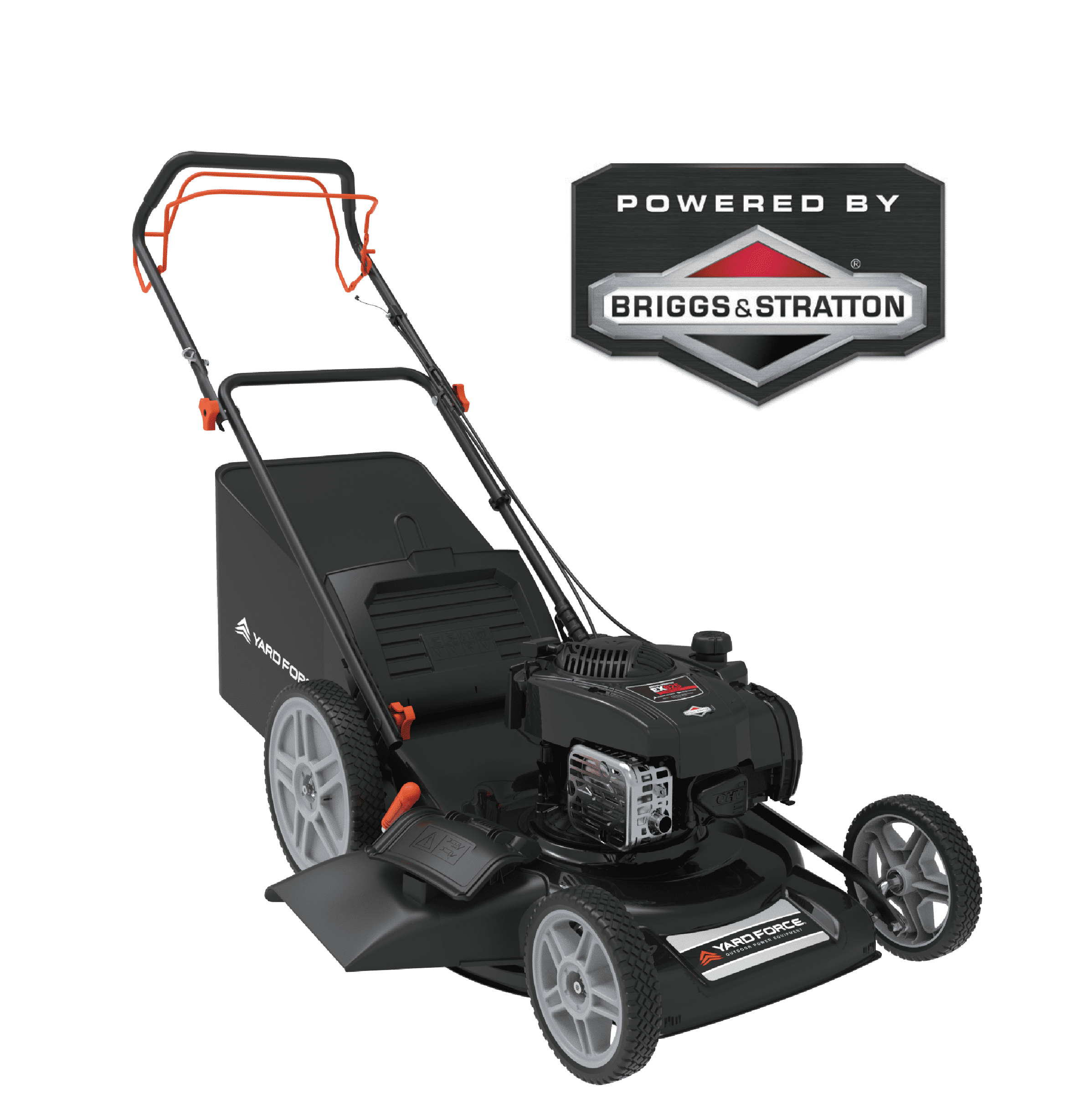Yard Force YF22-3N1SP Self-Propelled Lawn Mower - 150cc Briggs & Stratton Engine, 22 Steel Deck, 3-in-1 Cutting System, Single-Lever Height Adjustment, Compact Fold Handle, 2-Year Warranty