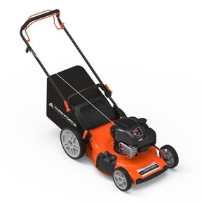 Yard Force YF22-3N1SPVS-SC Self-Propelled RWD Lawn Mower, 150cc Briggs & Stratton Engine, 22 Steel Deck, Vertical Storage, 2-Year Warranty, 7-Position Height Adjustment, and 3-in-1 Cutting