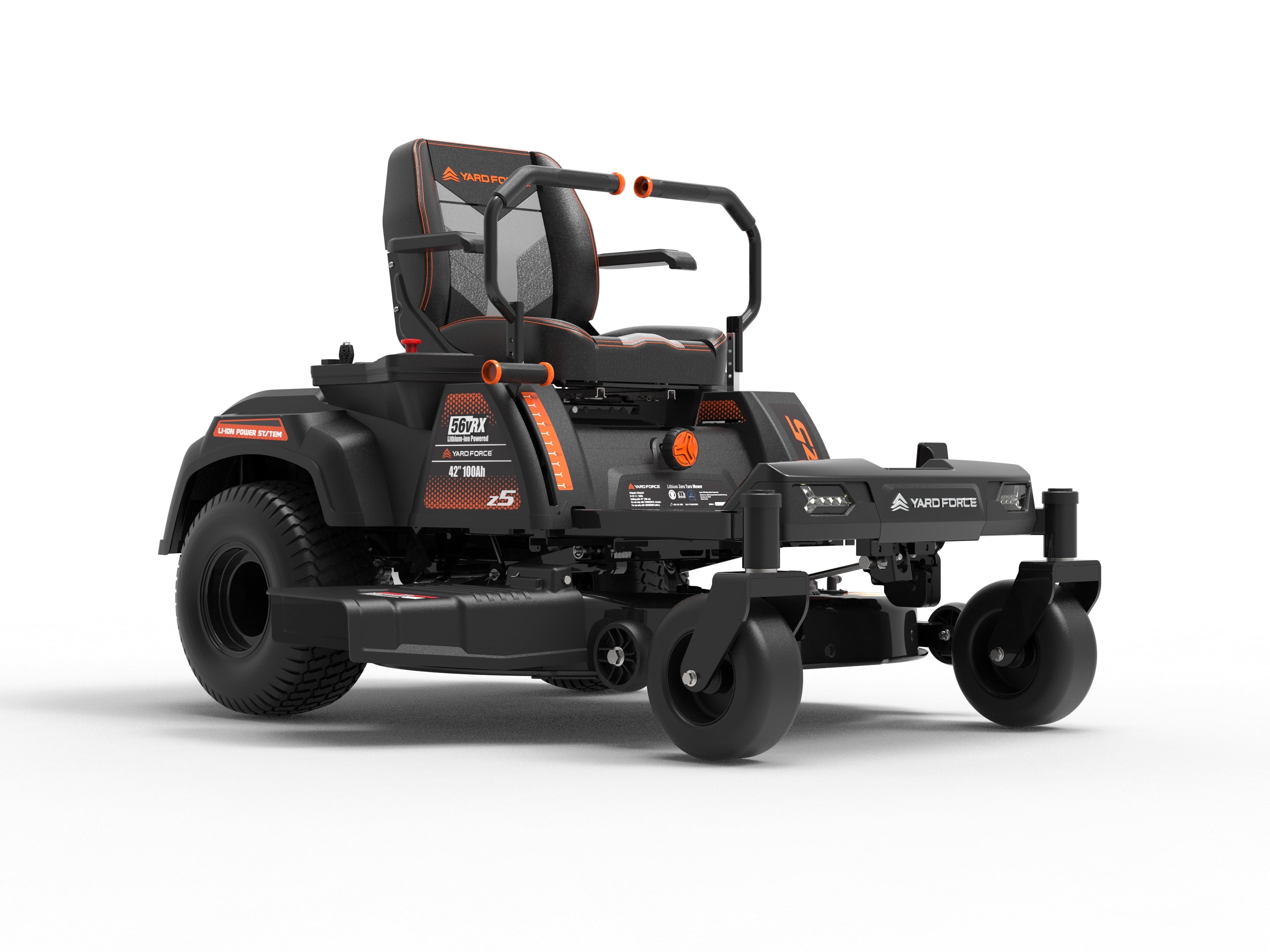 Yard Force YF56vRX Z42-562 42-Inch Zero Turn Mower, 56V Battery, 4