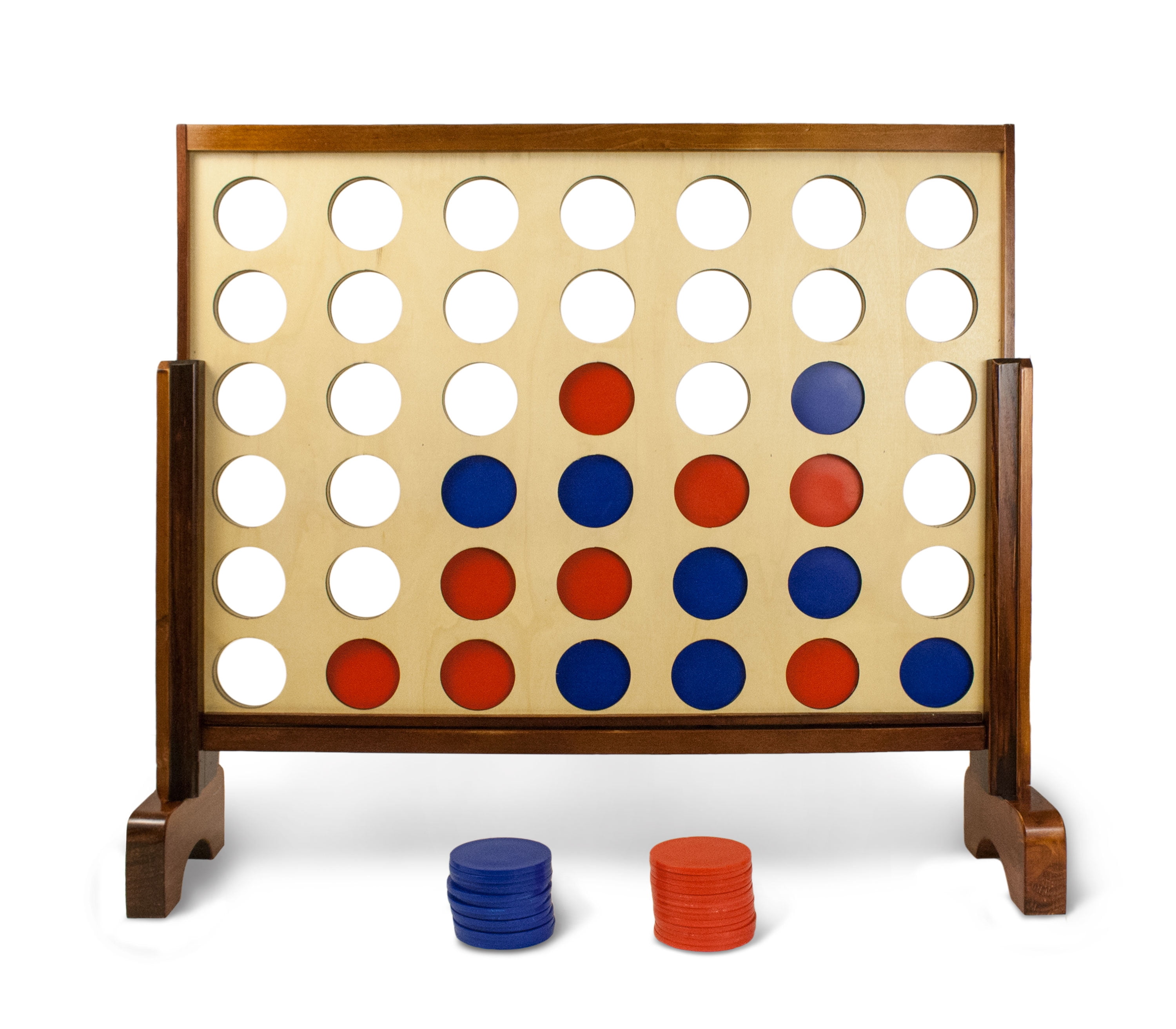 Open Box Yard Games 3 x 2 Feet Giant 4 In a Row Backyard Multi Player Game