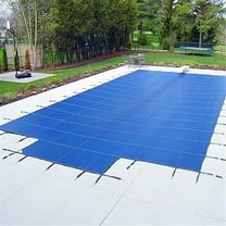 Yard Guard Deck-Lock Mesh Safety Cover - Blue - 16 x 32 ft.