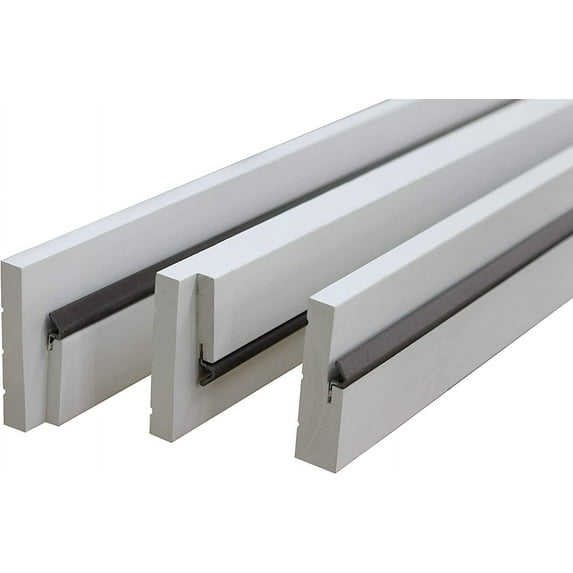 Yard & Home DIY Exterior White Door Jamb Frame Kit, Pine Wood, Primed, Bundled, Finger Jointed, 1.25" x 4.5" x 82.5"