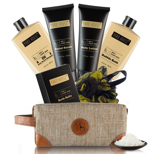Yard House Men's Luxury Spa Gift Set Musk & Blonde Woods Scented Bath