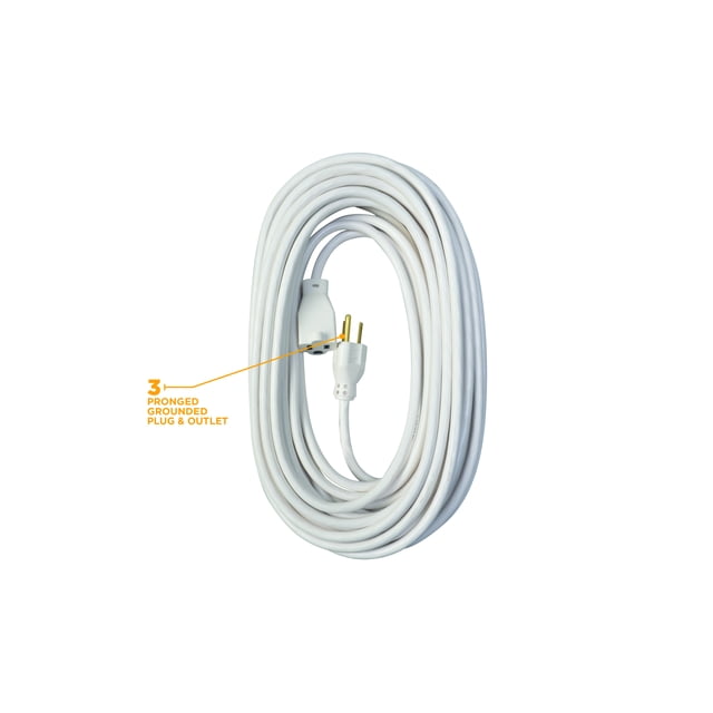 Yard Master 992382 16/3 40' White Outdoor Patio Extension Cord