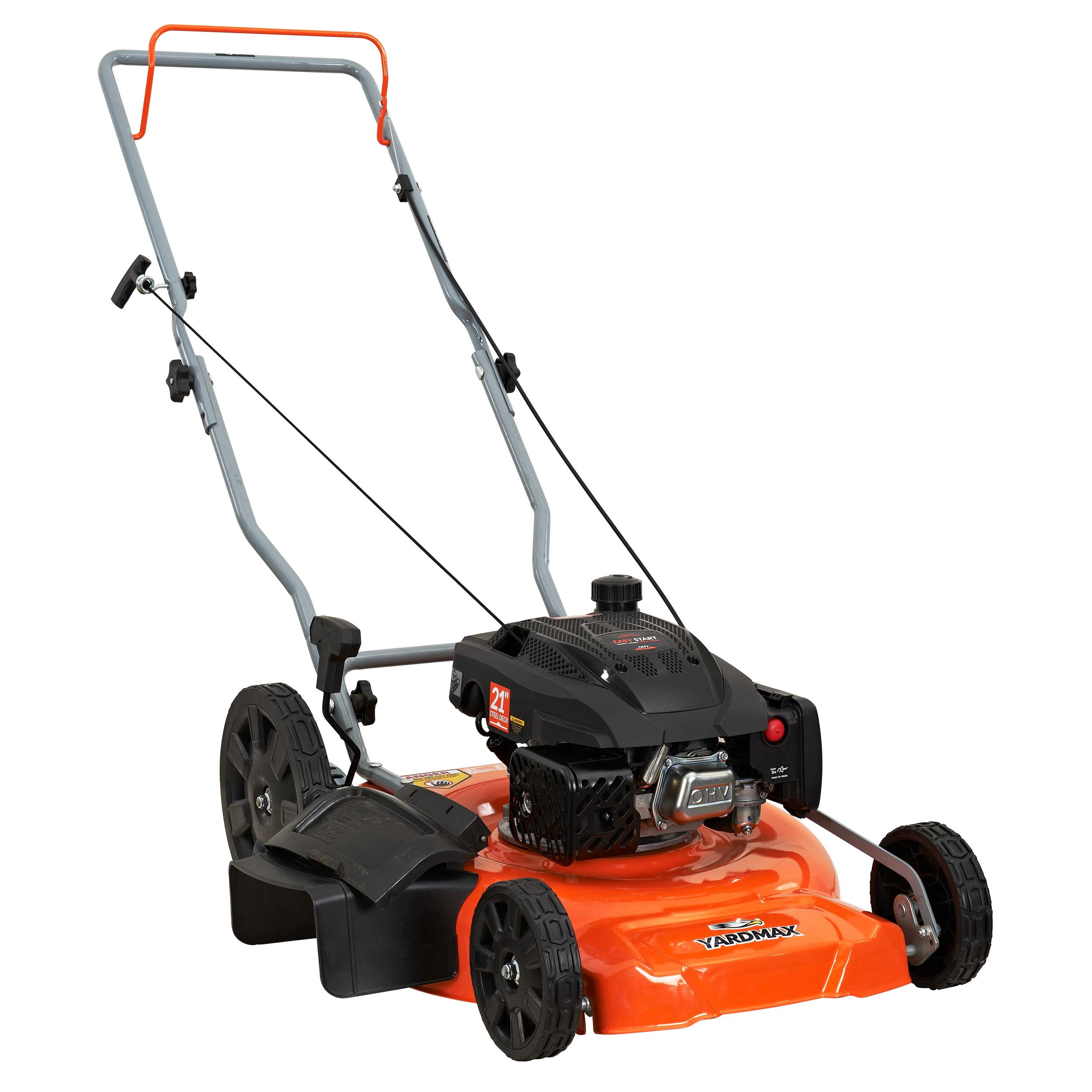 Yard Max 21 170cc 2-in-1 Gas Walk Behind Push Lawn Mower with