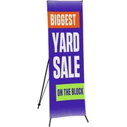 Yard Sele X-Banner Only by DC | 30"x65" Adjustable Tripod Display | Vertical Banner for Trade Shows & Events | Made in USA  Biggest Yard Sele On The Block