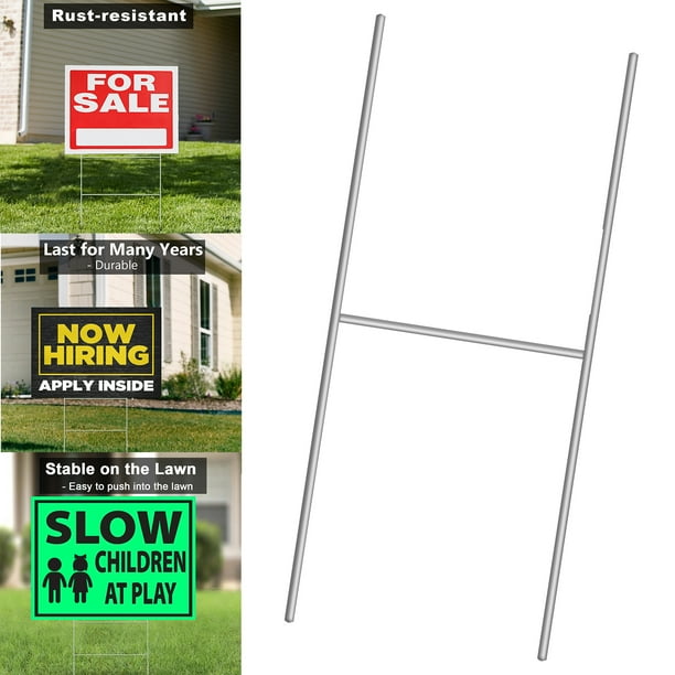 Yard Sign Stakes 10"x16" Metal H Frame Stakes Wire Stakes Yard Sign Stake Lawn Sign Stake1